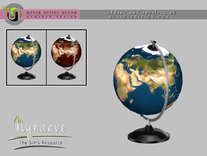 Sims 4 — Rover Globe by NynaeveDesign — Part of: Rover Office Decor