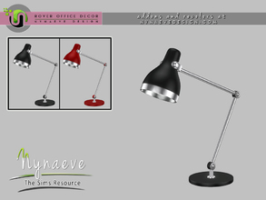 Sims 4 — Rover Desk Lamp by NynaeveDesign — Part of: Rover Office Decor
