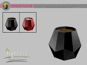 Sims 4 — Rover Geometric Vase by NynaeveDesign — Part of: Rover Office Decor
