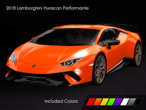 Sims 3 — 2018 Lamborghini Huracan Performante by Fresh-prince — 630hp V10 engine, 442 lb-ft of torgue, and classic