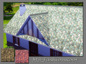 Sims 4 — MB-FashionRoof by matomibotaki — MB-FashionRoof, modern and unique shingle roof, comes in 3 colors and with