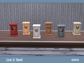 Sims 4 — Love Is Sweet. Lantern by soloriya — Lantern with hearts. Part of Love is Sweet set. 6 color variations.