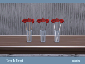 Sims 4 — Love Is Sweet. Lips in a Glass by soloriya — Three cutouts lips in a glass. Part of Love is Sweet set. 3 color