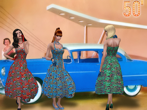 Sims 4 — Retro dress - City Living needed by _Simalicious_ — Fan of the fifties ? You need this dress, it's a must have !
