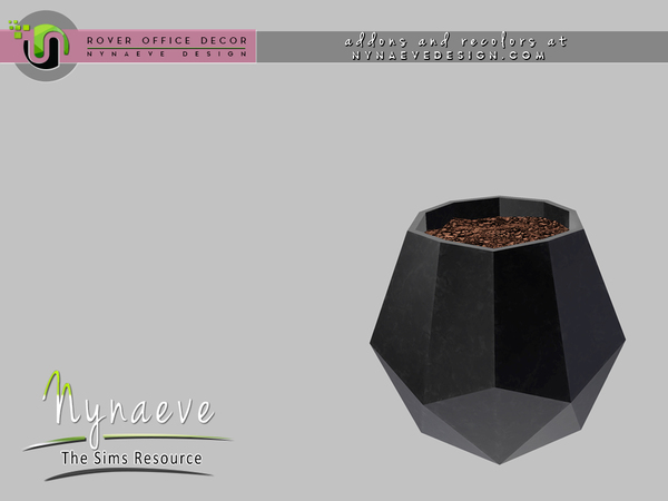Sims 3 — Rover Geometric Vase by NynaeveDesign — For Sims 4 custom content, recolors and addons check out: