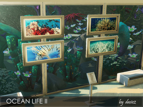 Sims 4 — Ocean Life II by dasie22 — This pictures set contains 4 different photos of amazing coral reefs by various