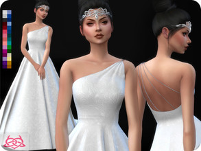 Sims 4 — Wedding Dress 12 (original mesh) by Colores_Urbanos — 30 Options New mesh made by me - Your game needs to be