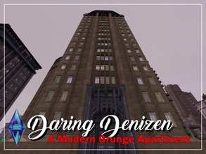 Sims 3 — Daring Denizen: A Modern Grunge Apartment by PotatoCorgi — An apartment made of the people of Bridgeport by the