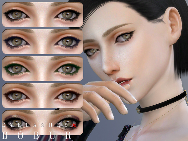 Sims 4 — Bobur Eyelashes 06 by Bobur2 — Eyelashes for all age 5 colors HQ enjoy