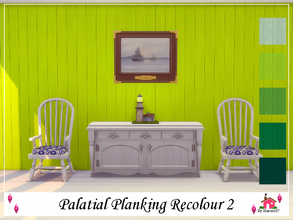 Sims 4 — Palatial Planking Wall Recolour 2 by sharon337 — Palatial Planking Wall in 5 different colours in all 3 Wall