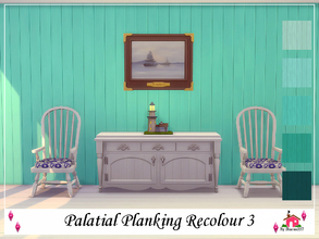 Sims 4 — Palatial Planking Wall Recolour 3 by sharon337 — Palatial Planking Wall in 5 different colours in all 3 Wall