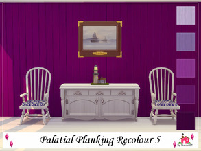 Sims 4 — Palatial Planking Wall Recolour 5 by sharon337 — Palatial Planking Wall in 5 different colours in all 3 Wall