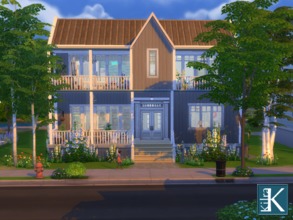 Sims 4 — Living in Suburbia by kilra2 — A nice family home for 4 sims and a dog or cat. Enjoy. *3 bedrooms *2 1/2