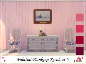 Sims 4 — Palatial Planking Wall Recolour 6 by sharon337 — Palatial Planking Wall in 5 different colours in all 3 Wall