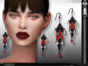 Sims 4 — MFS Ludmilla Earrings by MissFortune — New Mesh - Standalone - 3 Colors - Custom thumbnail