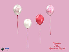 Sims 4 — HVD Balloon by RightHearted — A party isn't a party without balloons! Use these balloons for birthdays, parties,
