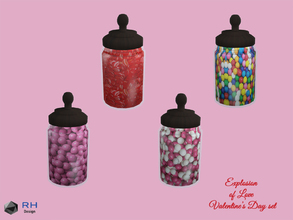 Sims 4 — HVD Candy Jar by RightHearted — Yum! There's no sweeter way to show your love by making a homemade gift from the