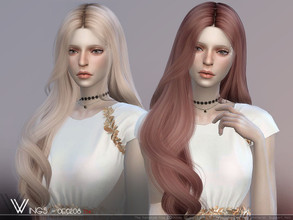 Sims 4 — WINGS-OE0208 by wingssims — This hair style has 20 kinds of color File size is about 11MB Hope you like it!