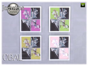 Sims 4 — obal bathroom part 2 small wall painting by jomsims — obal bathroom part 2 small wall painting