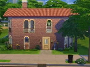 Sims 4 — Brick Home by Silerna — This is the perfect house for your beginning sims! Not to big, not to small! And it has