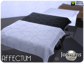 Sims 4 — affectum blanket bed by jomsims — affectum blanket bed