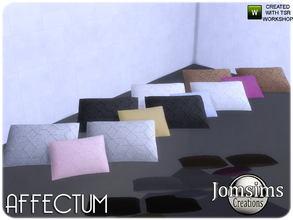Sims 4 — affectum cushions bed by jomsims — affectum cushions bed