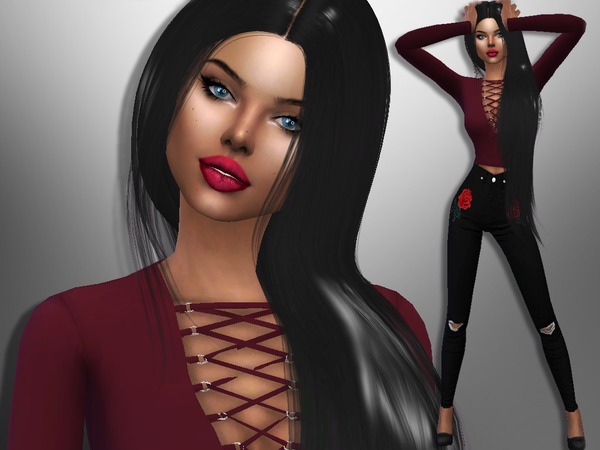 Sims 4 — Roxana Gonzalez by divaka45 — Look at the creator`s notes for the custom content which I have used. DOWNLOAD