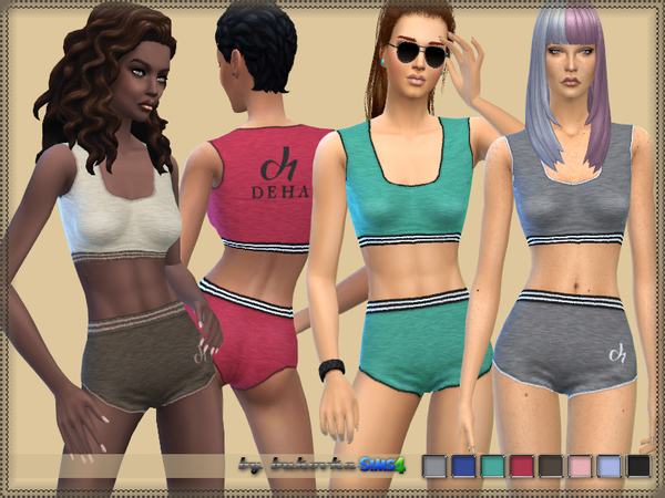 Sims 4 — Sport Suit by bukovka — Sports garment. Designed for women from adolescence to adulthood. It is installed