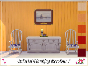 Sims 4 — Palatial Planking Wall Recolour 7 by sharon337 — Palatial Planking Wall in 5 different colours in all 3 Wall