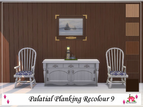 Sims 4 — Palatial Planking Wall Recolour 9 by sharon337 — Palatial Planking Wall in 5 different colours in all 3 Wall