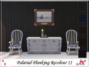 Sims 4 — Palatial Planking Wall Recolour 11 by sharon337 — Palatial Planking Wall in 5 different colours in all 3 Wall