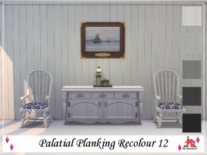 Sims 4 — Palatial Planking Wall Recolour 12 by sharon337 — Palatial Planking Wall in 5 different colours in all 3 Wall