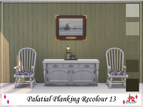 Sims 4 — Palatial Planking Wall Recolour 13 by sharon337 — Palatial Planking Wall in 5 different colours in all 3 Wall