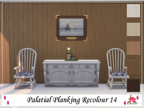 Sims 4 — Palatial Planking Wall Recolour 14 by sharon337 — Palatial Planking Wall in 5 different colours in all 3 Wall