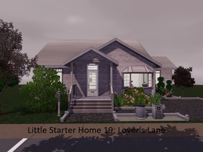 Sims 3 — Little Starter Home 19 Lover's Lane by Jujubee77 — One bedroom, one bathroom home made just for lovers. Separate