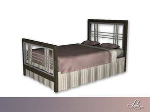 Sims 3 —  Hillside Bedroom Bed by Lulu265 — Part of the Hillside Bedroom Set 
