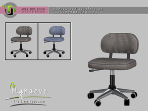 Sims 4 — Aura Kids Desk Chair by NynaeveDesign — Aura Kids Room - Desk Chair Located in: Comfort - Desks Chairs Kids -