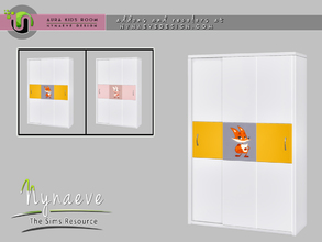 Sims 4 — Aura Kids Dresser by NynaeveDesign — Aura Kids Room - Dresser Located in: Storage - Dressers Kids - Kids