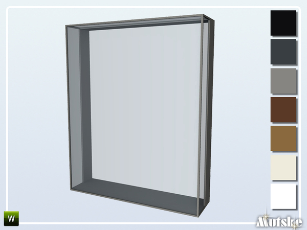 Sims 4 — Pilton Window Middle 2x1 by Mutske — This window is part of the Pilton Constructionset, with slots. Made by