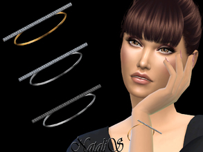 Sims 4 — NataliS_Bar Diamond Bracelet by Natalis — Bar Diamond Bracelet. FT-FA-YA 3 colors.