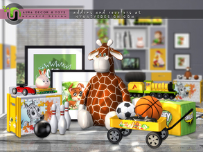 Sims 4 — Aura Kids Decor and Toys by NynaeveDesign — Keep your sim kids engaged and entertained with toys that boost