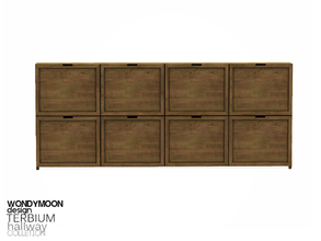 Sims 3 — Terbium Shoe Cabinet by wondymoon — - Terbium Hallway - Shoe Cabinet - Wondymoon|TSR - Creations'2018
