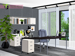 Sims 3 — Rover Office by NynaeveDesign — A modern office that could be used for business dealings, creative thoughts,