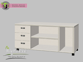 Sims 3 — Rover Sideboard by NynaeveDesign — Rover Office - Sideboard Located in: Storage - Bookcases Price: 521 Tiles: