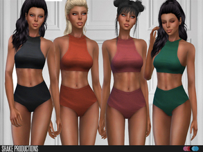 Sims 4 — ShakeProductions 107-2 by ShakeProductions — Outfits/Swimsuits Handpainted 14 Colors