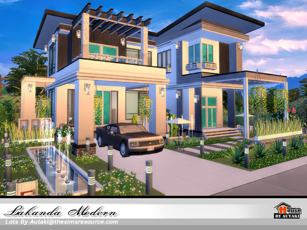 Sims 4 — Lakanda Modern by autaki — Lakanda Modern Luxury styles. House for your simmies. It has 3 bedrooms 2Living rooms