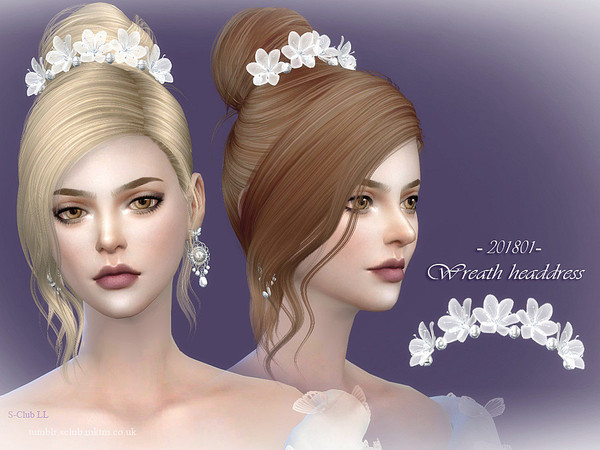 Sims 4 — S Club LL ts4 headwear 201801 by S-Club — headwear for female, hope you like, thank you.