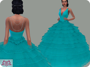 Sims 4 — Wedding Dress 16 RECOLOR 1 (Needs mesh) by Colores_Urbanos — 30 Options Need mesh, look at recommended. or