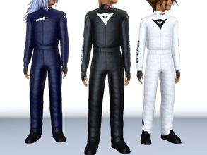 Sims 3 — Motorcycle race suit - By Arceus 21 by Arceus_21 — Motorcycle racing leather suit. This is an attempt to make an