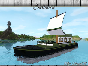 Sims 3 — Zamora by srgmls23 — A beautiful boat with an old touch ... Green is the dominant color along with white... with